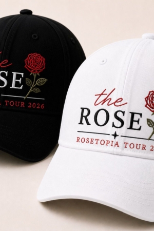 BONÉ BORDADO THE ROSE - OPÇÃO 89 - PRODUÇÃO PREMIUM SOB ENCOMENDA E LIMITADA