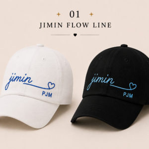 BONÉ BORDADO PARK JIMIN - OPÇÃO 37 - PRODUÇÃO PREMIUM SOB ENCOMENDA E LIMITADA