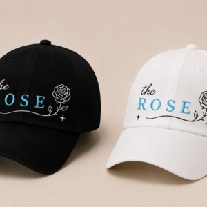 BONÉ BORDADO THE ROSE - OPÇÃO 7 - PRODUÇÃO PREMIUM SOB ENCOMENDA E LIMITADA