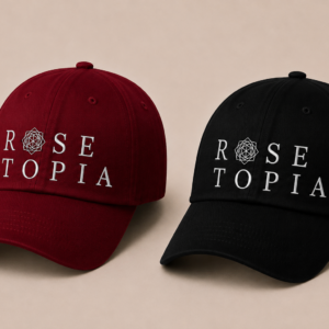BONÉ BORDADO THE ROSE - OPÇÃO 17 - PRODUÇÃO PREMIUM SOB ENCOMENDA E LIMITADA
