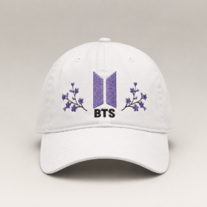 BONÉ BORDADO NOVO BTS - OPÇÃO 4 - PRODUÇÃO PREMIUM SOB ENCOMENDA E LIMITADA