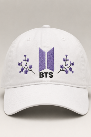 BONÉ BORDADO NOVO BTS - OPÇÃO 4 - PRODUÇÃO PREMIUM SOB ENCOMENDA E LIMITADA