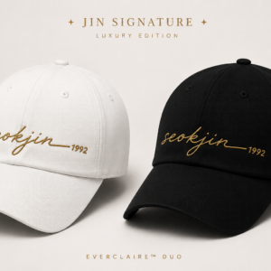 BONÉ BORDADO NOVO SEOKJIN - OPÇÃO 5 - PRODUÇÃO PREMIUM SOB ENCOMENDA E LIMITADA
