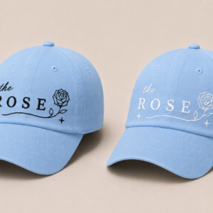 BONÉ BORDADO THE ROSE - OPÇÃO 11 - PRODUÇÃO PREMIUM SOB ENCOMENDA E LIMITADA