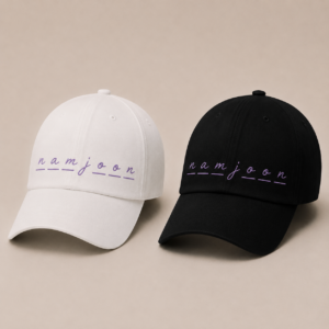 BONÉ BORDADO NOVO NAMJOON - OPÇÃO 5 - PRODUÇÃO PREMIUM SOB ENCOMENDA E LIMITADA