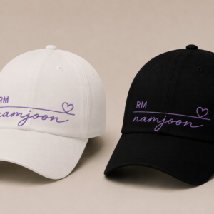 BONÉ BORDADO NOVO NAMJOON - OPÇÃO 3 - PRODUÇÃO PREMIUM SOB ENCOMENDA E LIMITADA