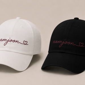 BONÉ BORDADO NOVO NAMJOON - OPÇÃO 4 - PRODUÇÃO PREMIUM SOB ENCOMENDA E LIMITADA