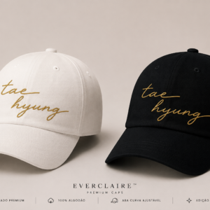 BONÉ BORDADO NOVO TAEHYUNG - OPÇÃO 1 - PRODUÇÃO PREMIUM SOB ENCOMENDA E LIMITADA