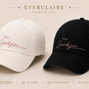 BONÉ BORDADO NOVO SEOKJIN - OPÇÃO 4 - PRODUÇÃO PREMIUM SOB ENCOMENDA E LIMITADA