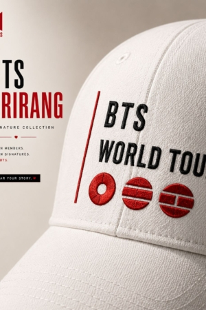 BONÉ BORDADO NOVO BTS - OPÇÃO 2 - PRODUÇÃO PREMIUM SOB ENCOMENDA E LIMITADA