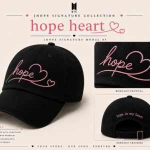 BONÉ BORDADO JHOPE - OPÇÃO 46 - PRODUÇÃO PREMIUM SOB ENCOMENDA E LIMITADA