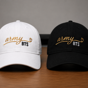 BONÉ BORDADO NOVO BTS - OPÇÃO 3 - PRODUÇÃO PREMIUM SOB ENCOMENDA E LIMITADA