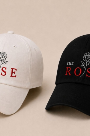 BONÉ BORDADO THE ROSE - OPÇÃO 98 - PRODUÇÃO PREMIUM SOB ENCOMENDA E LIMITADA