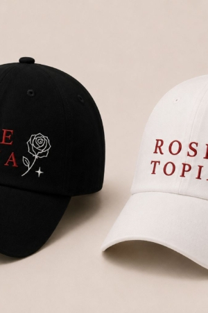 BONÉ BORDADO THE ROSE - OPÇÃO 97 - PRODUÇÃO PREMIUM SOB ENCOMENDA E LIMITADA