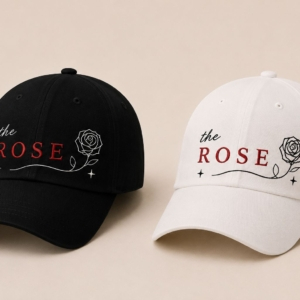 BONÉ BORDADO THE ROSE - OPÇÃO 4 - PRODUÇÃO PREMIUM SOB ENCOMENDA E LIMITADA