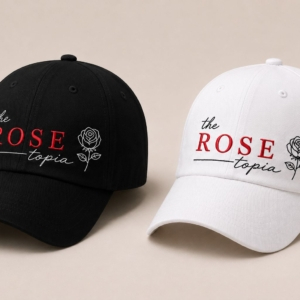 BONÉ BORDADO THE ROSE - OPÇÃO 3 - PRODUÇÃO PREMIUM SOB ENCOMENDA E LIMITADA