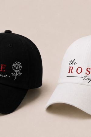 BONÉ BORDADO THE ROSE - OPÇÃO 93 - PRODUÇÃO PREMIUM SOB ENCOMENDA E LIMITADA