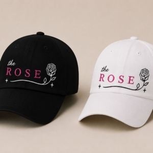 BONÉ BORDADO THE ROSE - OPÇÃO 6 - PRODUÇÃO PREMIUM SOB ENCOMENDA E LIMITADA