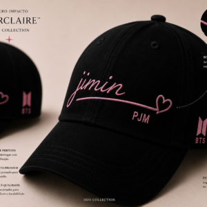 BONÉ BORDADO PARK JIMIN - OPÇÃO 2 - PRODUÇÃO PREMIUM SOB ENCOMENDA E LIMITADA