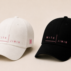 BONÉ BORDADO PARK JIMIN - OPÇÃO 12 - PRODUÇÃO PREMIUM SOB ENCOMENDA E LIMITADA