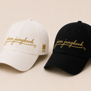 BONÉ BORDADO JUNGKOOK - OPÇÃO 62 - PRODUÇÃO PREMIUM SOB ENCOMENDA E LIMITADA