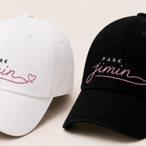 BONÉ BORDADO PARK JIMIN - OPÇÃO 6 - PRODUÇÃO PREMIUM SOB ENCOMENDA E LIMITADA