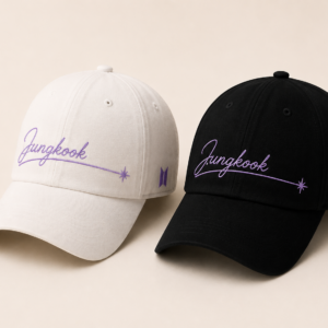 BONÉ BORDADO JUNGKOOK - OPÇÃO 60 - PRODUÇÃO PREMIUM SOB ENCOMENDA E LIMITADA