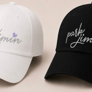 BONÉ BORDADO PARK JIMIN - OPÇÃO 46 - PRODUÇÃO PREMIUM SOB ENCOMENDA E LIMITADA