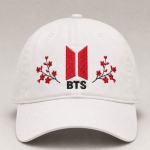 BONÉ BORDADO NOVO BTS - OPÇÃO 18 - PRODUÇÃO PREMIUM SOB ENCOMENDA E LIMITADA