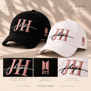BONÉ BORDADO JHOPE - OPÇÃO 63 - PRODUÇÃO PREMIUM SOB ENCOMENDA E LIMITADA