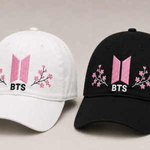 BONÉ BORDADO NOVO BTS - OPÇÃO 17 - PRODUÇÃO PREMIUM SOB ENCOMENDA E LIMITADA