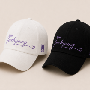 BONÉ BORDADO NOVO TAEHYUNG - OPÇÃO 8 - PRODUÇÃO PREMIUM SOB ENCOMENDA E LIMITADA