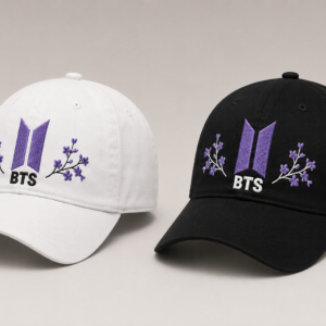 BONÉ BORDADO NOVO BTS - OPÇÃO 19 - PRODUÇÃO PREMIUM SOB ENCOMENDA E LIMITADA