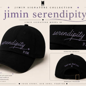BONÉ BORDADO PARK JIMIN - OPÇÃO 24 - PRODUÇÃO PREMIUM SOB ENCOMENDA E LIMITADA