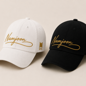 BONÉ BORDADO NOVO NAMJOON - OPÇÃO 9 - PRODUÇÃO PREMIUM SOB ENCOMENDA E LIMITADA