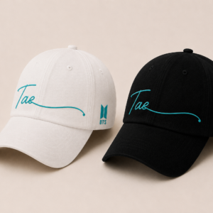 BONÉ BORDADO NOVO TAEHYUNG - OPÇÃO 7 - PRODUÇÃO PREMIUM SOB ENCOMENDA E LIMITADA