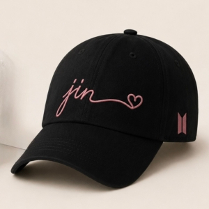 BONÉ BORDADO NOVO SEOKJIN - OPÇÃO 21 - PRODUÇÃO PREMIUM SOB ENCOMENDA E LIMITADA