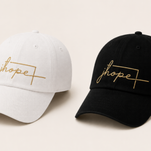 BONÉ BORDADO JHOPE - OPÇÃO 48 - PRODUÇÃO PREMIUM SOB ENCOMENDA E LIMITADA
