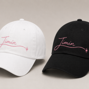 BONÉ BORDADO PARK JIMIN - OPÇÃO 27 - PRODUÇÃO PREMIUM SOB ENCOMENDA E LIMITADA