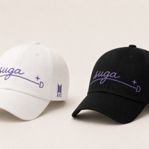 BONÉ BORDADO NOVO SUGA - OPÇÃO 11 - PRODUÇÃO PREMIUM SOB ENCOMENDA E LIMITADA