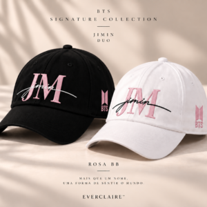 BONÉ BORDADO PARK JIMIN - OPÇÃO 48 - PRODUÇÃO PREMIUM SOB ENCOMENDA E LIMITADA