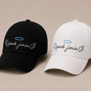 BONÉ BORDADO PARK JIMIN - OPÇÃO 8 - PRODUÇÃO PREMIUM SOB ENCOMENDA E LIMITADA