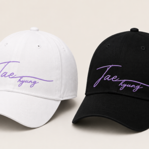 BONÉ BORDADO NOVO TAEHYUNG - OPÇÃO 2 - PRODUÇÃO PREMIUM SOB ENCOMENDA E LIMITADA