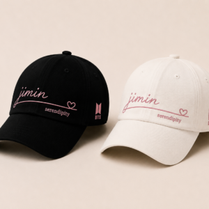 BONÉ BORDADO PARK JIMIN - OPÇÃO 16 - PRODUÇÃO PREMIUM SOB ENCOMENDA E LIMITADA