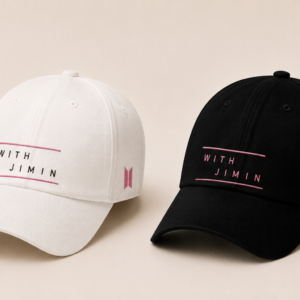 BONÉ BORDADO PARK JIMIN - OPÇÃO 15 - PRODUÇÃO PREMIUM SOB ENCOMENDA E LIMITADA