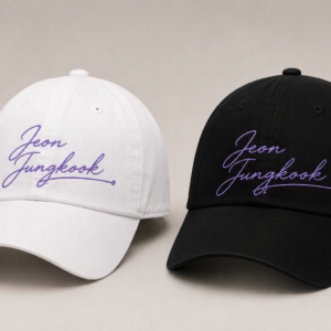 BONÉ BORDADO JUNGKOOK - OPÇÃO 55 - PRODUÇÃO PREMIUM SOB ENCOMENDA E LIMITADA