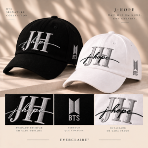 BONÉ BORDADO JHOPE - OPÇÃO 66 - PRODUÇÃO PREMIUM SOB ENCOMENDA E LIMITADA