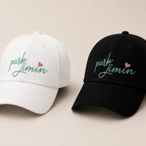BONÉ BORDADO PARK JIMIN - OPÇÃO 45 - PRODUÇÃO PREMIUM SOB ENCOMENDA E LIMITADA
