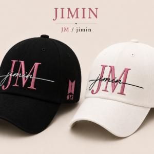 BONÉ BORDADO PARK JIMIN - OPÇÃO 41 - PRODUÇÃO PREMIUM SOB ENCOMENDA E LIMITADA