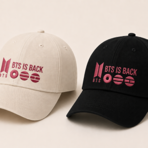 BONÉ BORDADO NOVO BTS - OPÇÃO 25 - PRODUÇÃO PREMIUM SOB ENCOMENDA E LIMITADA